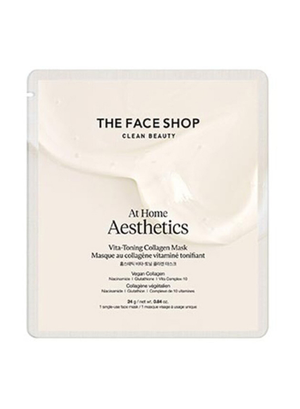The Face Shop At Home Aesthetics Vita-Toning Collagen Mask, 24gm