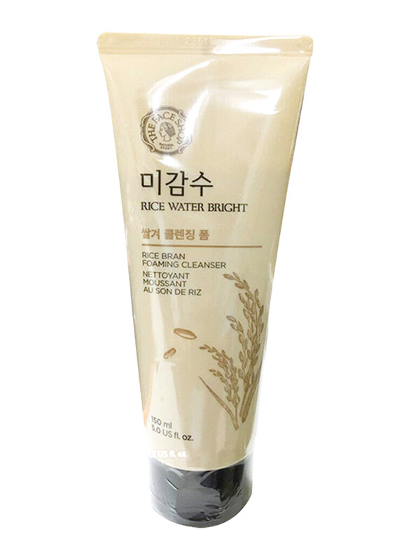 

The Face Shop Rice Water Bright Rice Bran Foaming Cleanser, 150ml