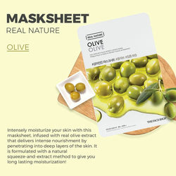 The Face Shop Real Nature Olive Face Mask, 20gm