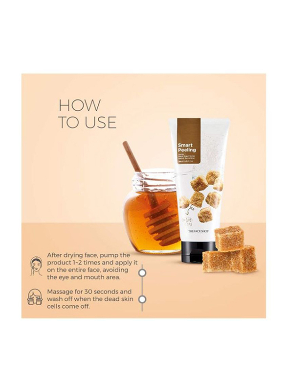 The Face Shop Smart Peeling Honey Sugar Scrub, 120ml