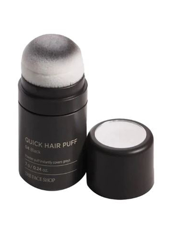 The Face Shop Quick Hair Puff Black, 7gm, 04 Black