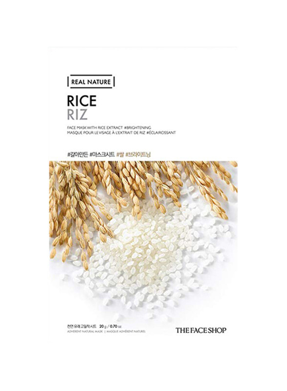 

The Face Shop Real Nature Sheet Rice Face Mask, 20gm