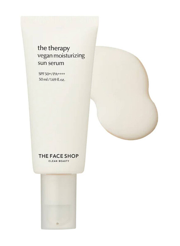 

The Face Shop SPF50+ The Therapy Vegan Moisturizing Sun Serum, 50ml