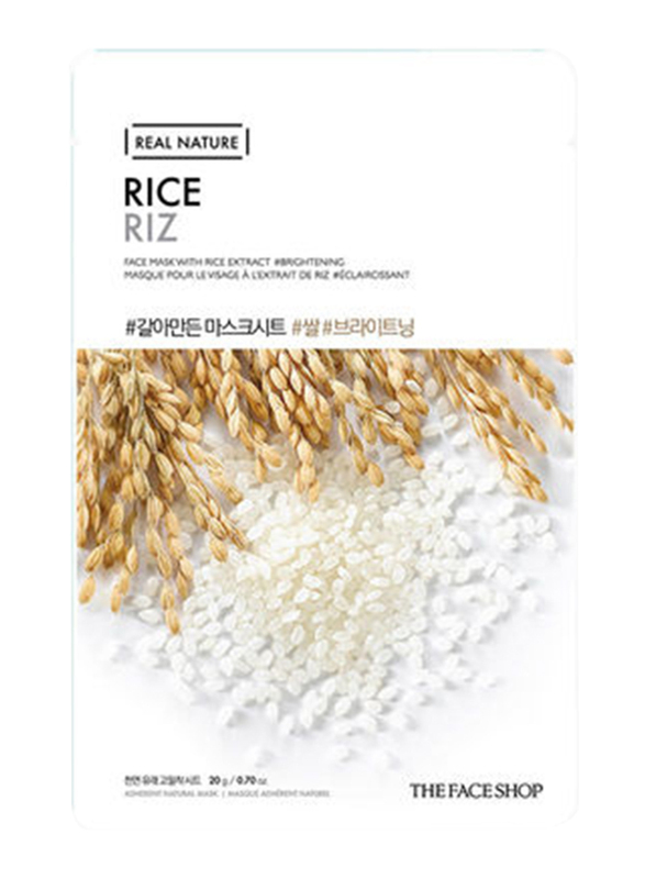The Face Shop Real Nature Rice Face Mask, 20gm