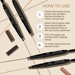FMGT Designing Eyebrow Pencil, 0.3g, 02 Grey Brown