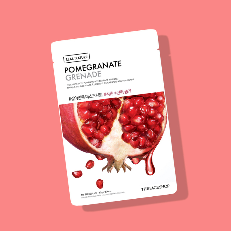 The Face Shop Real Nature Pomegranate Face Mask, 20gm
