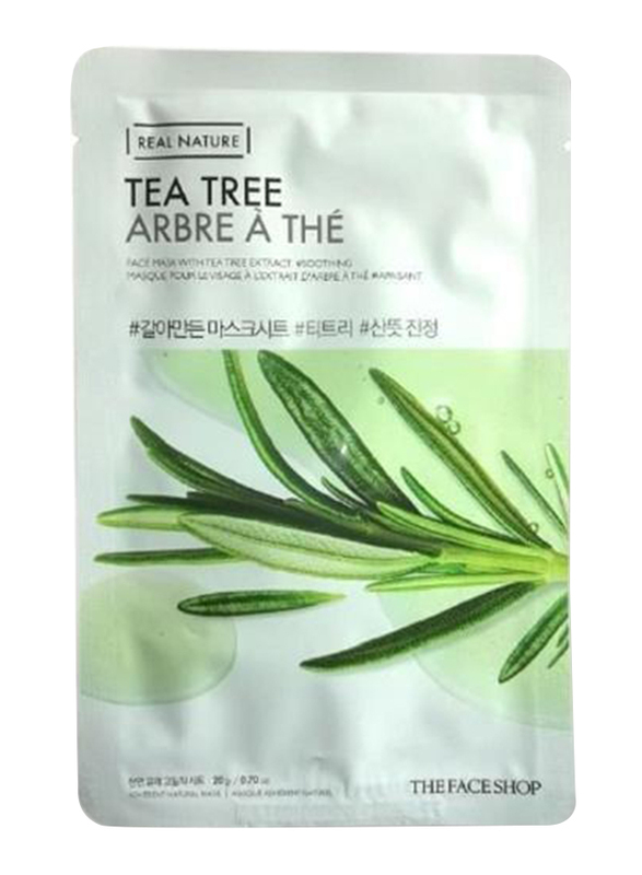 The Face Shop Real Nature Tea Tree Face Mask, 20gm