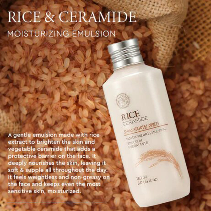 The Face Shop Rice Ceramide Moisturizing Emulsion, 150ml