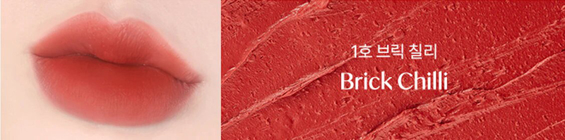 FMGT New Bold Velvet Lipstick, 01 Brick Chili, Red