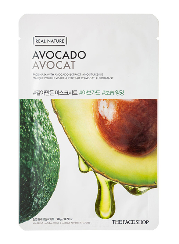 The Face Shop Real Nature Avocado Face Mask, 20gm