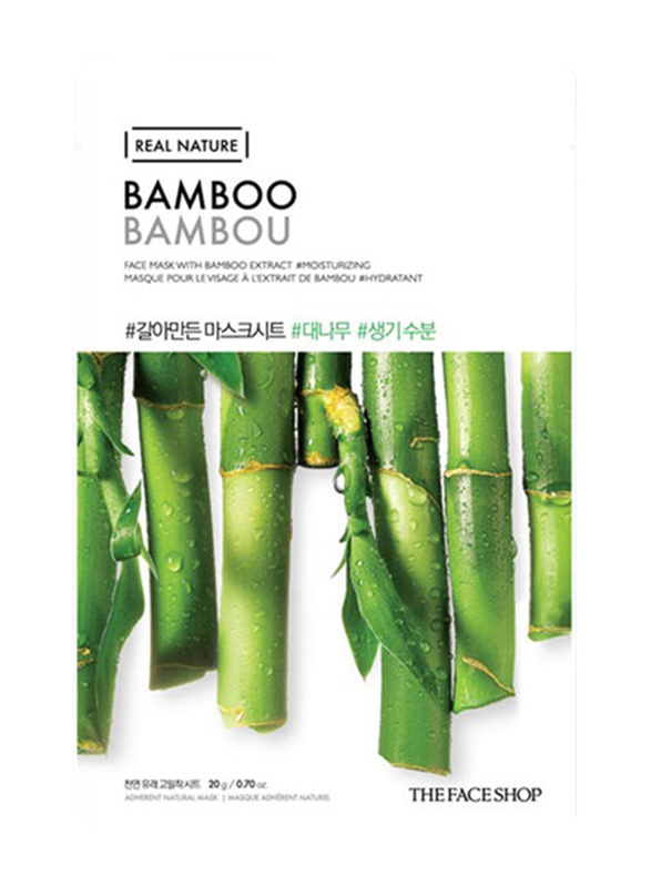 The Face Shop Real Nature Bamboo Face Mask, 20gm