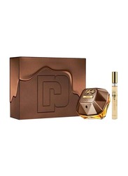 Paco Rabanne 2-Piece Lady Million Prive Perfume Set for Women, 80ml EDP, 10ml Travel Spray
