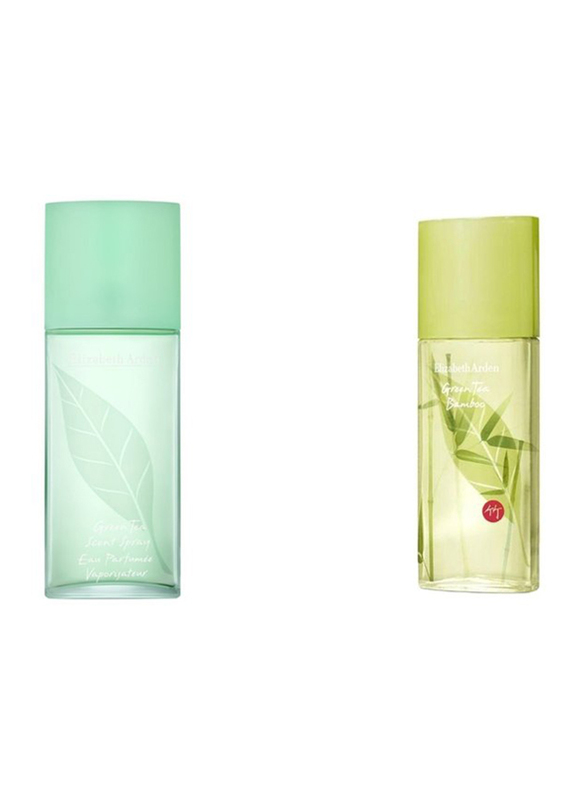 Elizabeth Arden 2-Piece Perfume Set for Women, Green Tea 100ml EDP, Green Tea Bamboo 100ml EDT