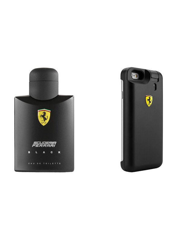 Ferrari 3-Piece Scuderia Black Gift Set for Men, 125ml EDT, 25ml EDT, Phone Case