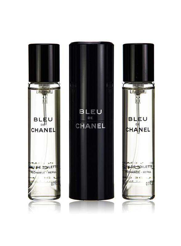 Chanel 3-Piece Bleu De Chanel Perfume Set for Men, 3 x 20ml EDT Refills -  Best Perfumes For Men & Women | DubaiStore - Dubai Store