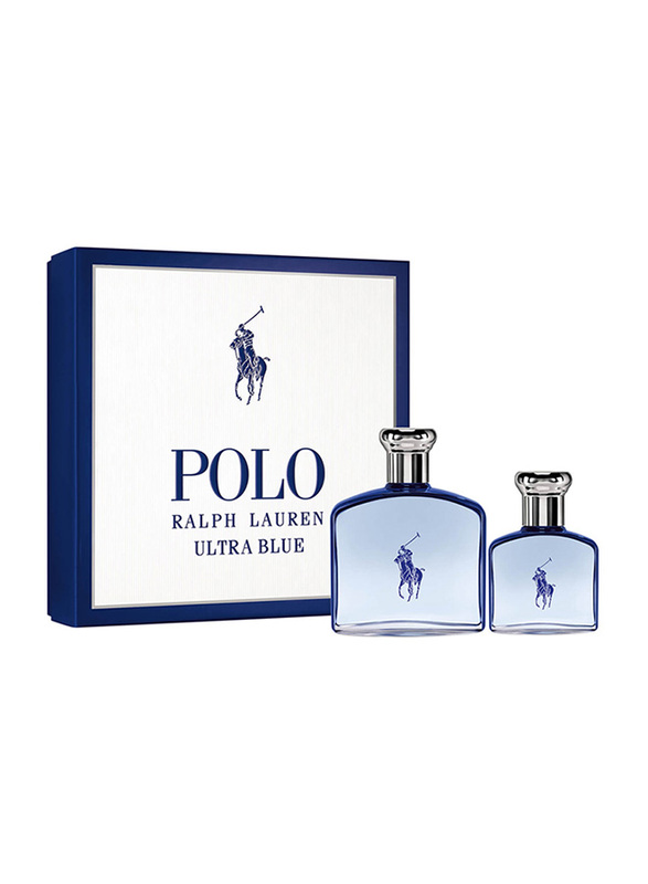 Ralph Lauren 2-Piece Polo Ultra Blue Perfume Set for Men, 125ml EDT, 40ml EDT