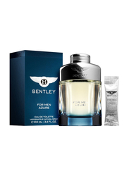 Bentley 2-Piece Azure Perfume Set for Men, 100ml EDT, 5ml Aftershave Balm