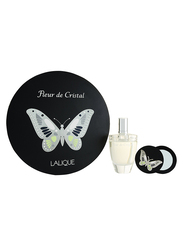 Lalique 2-Piece Fleur De Cristal Gift Set for Women, 100ml EDP, Mirror