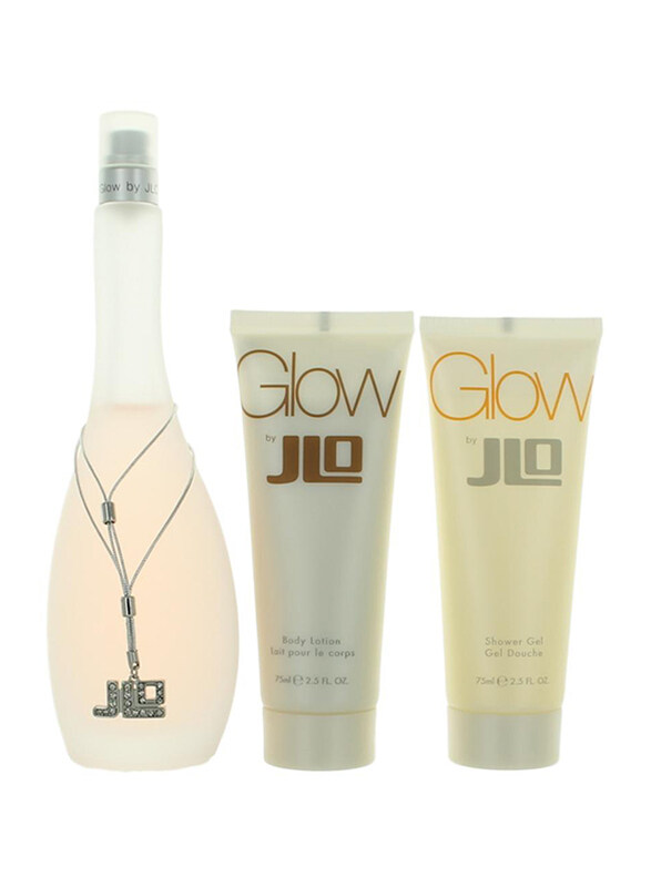 

Jennifer Lopez 3-Piece Jlo Glow Gift Set For Women, 100ml EDT Perfume, 75ml Body Lotion, Shower Gel 75ml