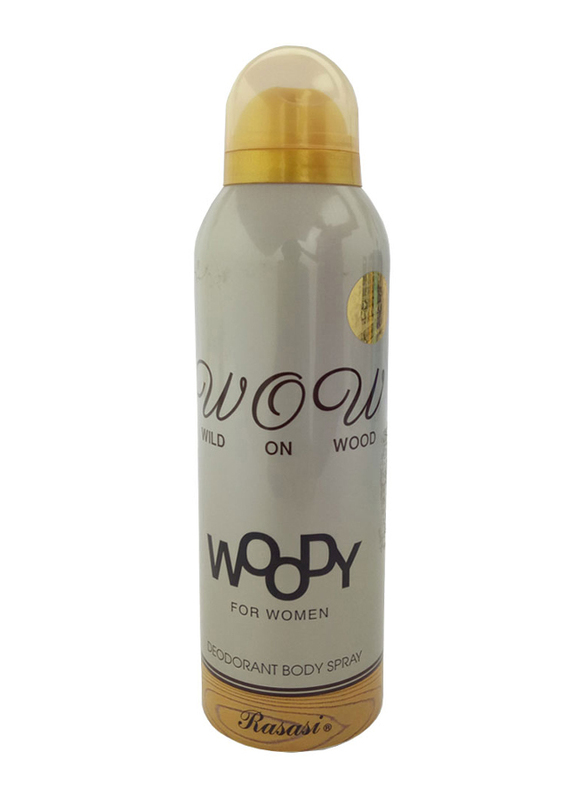 Rasasi Woody Deodorant Body Spray for Women, 200ml