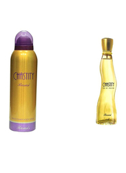 Rasasi 2-Piece Chastity Gift Set For Women, 100ml EDP, 200ml Deodorant