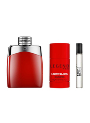 Mont Blanc Legend Red Set EDP 100Ml + EDP 7.5Ml + Deo Stick 75G for Men