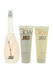 Jennifer Lopez 3-Piece Jlo Glow Gift Set For Women, 100ml EDT, 75ml Body Lotion, Shower Gel 75ml