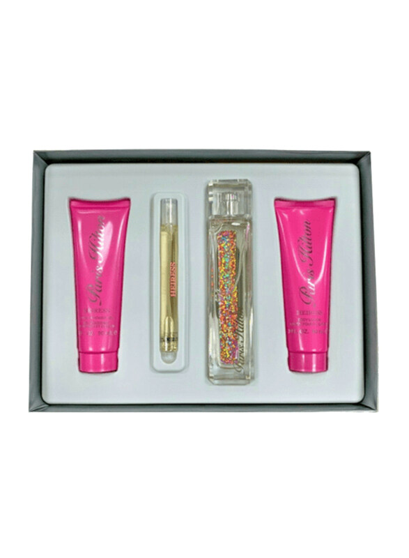 

Paris Hilton 4-Piece Heiress Perfume Gift Set for Women, 100ml EDP Perfume, 10ml Mini Spray, 90ml Body Lotion, 90ml Shower Gel