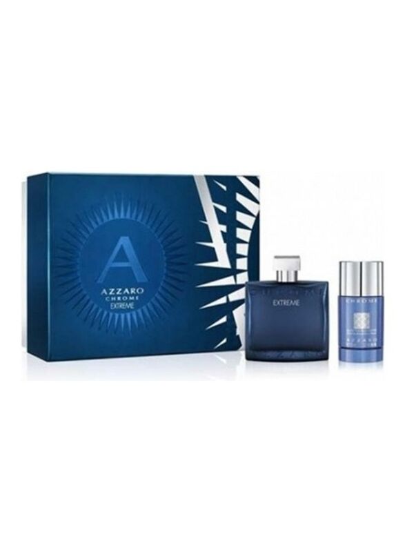 Azzaro Chrome Extreme Set Edp 100Ml + Deo Stick 75Ml for Men