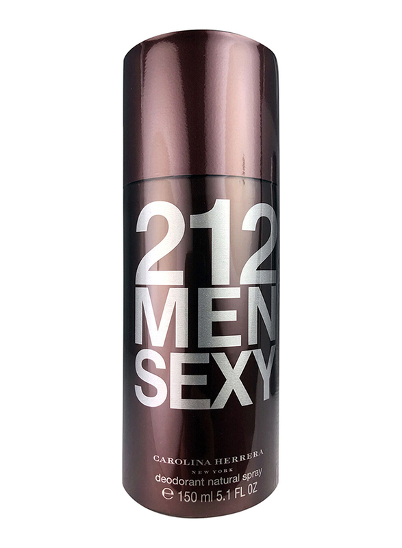 Carolina Herrera 212 Men Sexy Deodorant Spray for Men, 150ml