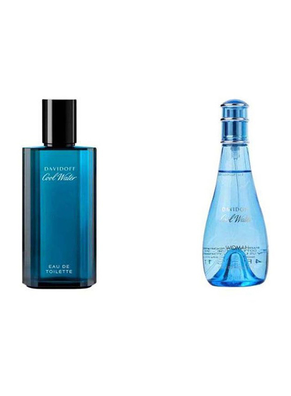 Davidoff 2-Piece Cool Water Perfume Set Unisex, 125ml EDT, 100ml EDT
