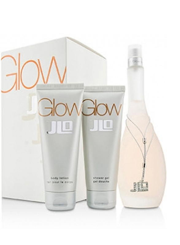 Jennifer Lopez 3-Piece Glow Gift Set for Women, 100ml EDT, 75ml Body Lotion, 75ml Shower Gel