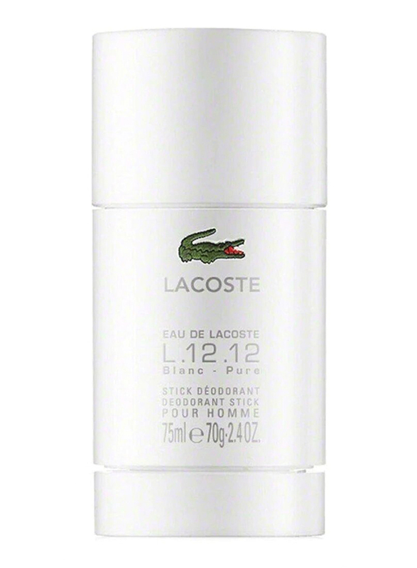 Lacoste Eau De Lacoste L.12.12 Blanc Pure Pour Homme Deodorant Stick for Men, 75ml