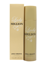 Paco Rabanne Lady Million Deodorant Body Sprays for Women, 150ml