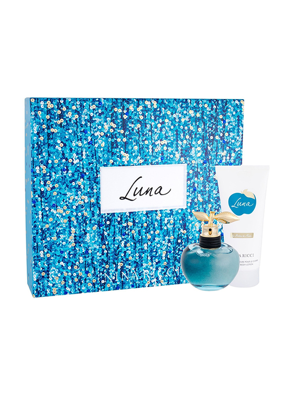 Nina Ricci 2-Piece Luna Gift Set for Women, 80ml EDT, 100ml Body Lotion