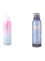Rasasi Royale Blue Deodorant Set, Women 200ml, Men 200ml, 2 Pieces