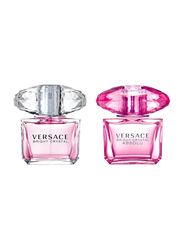 Versace 2-Piece Perfume Set For Women, Bright Crystal 5ml EDT, Bright Crystal Absolu 5ml EDP