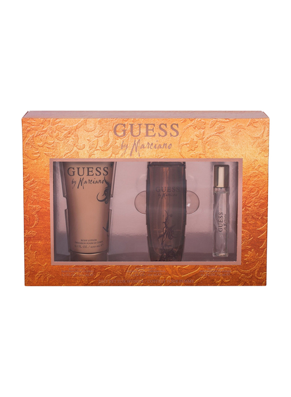 Guess 3-Piece Guess Marciano Gift Set for Women, 100ml EDT, 200ml Body Lotion, 15ml EDT