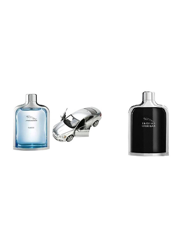 

Jaguar 3-Piece Gift Set for Men, Classic 100ml EDT Perfume, Classic Black 100ml EDT Perfume, Miniature Car