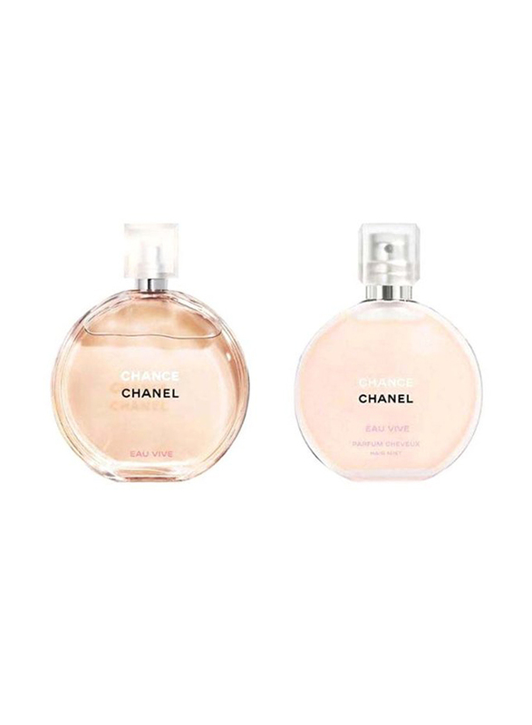 Chanel 2-Piece Chance Eau Vive Gift Set for Women, 100ml EDT, 35ml Hair  Mist