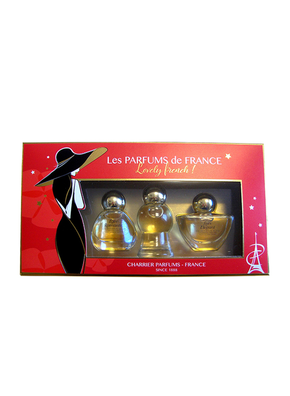 Charrier Parfums 3-Pieces Les Parfums De France Mini Gift Box Set EDP for Women