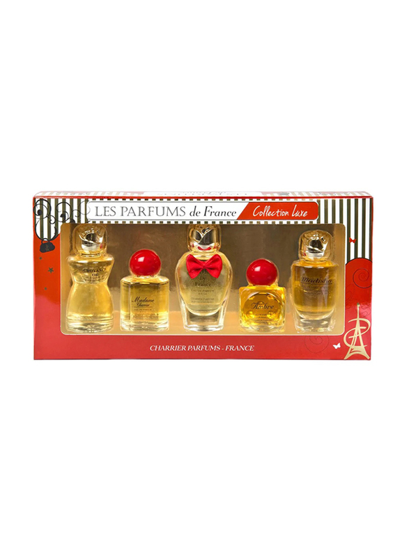 Charrier Parfums 5 Pieces Les Parfums Collection Luxe Mini Gift Box Set EDP for Men
