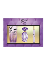 Guess 3-Piece Guess Girl Belle Gift Set For Women, 100ml EDT, 200ml Body Lotion, 15ml EDT