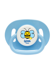 Wee Baby Opaque Oval Body Round Teat Soother, 6-18 Months, Blue