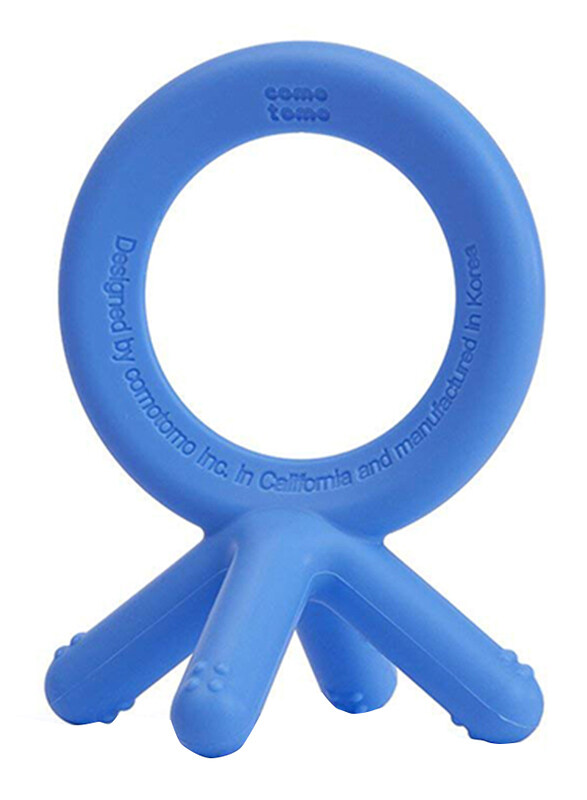 

Comotomo Silicone Baby Teether, Blue