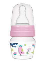 Wee Baby Mini PP Sippy Bottle Set, 0-6 Months, 30ml, Pink