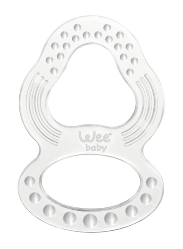 Wee Baby Silicone Teether, 6+ Months, Clear