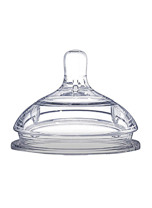

Comotomo Natural Teat Silicone Medium Flow Nipples, 2 Pieces, Clear