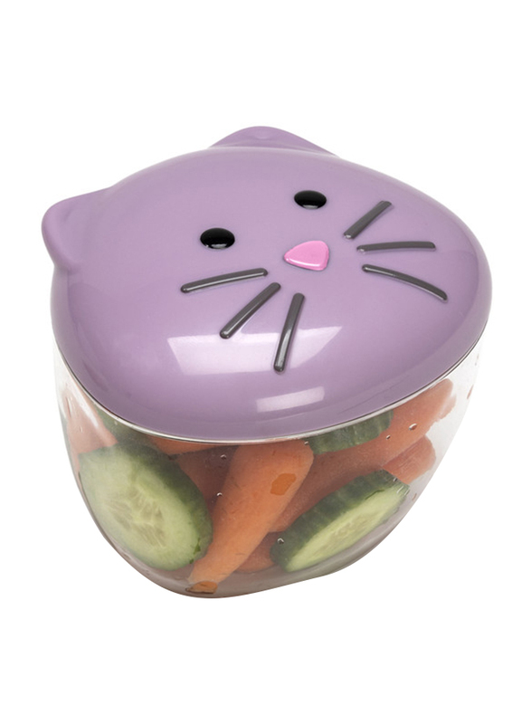 Melii Cat Snack Container, Purple