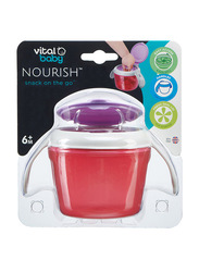 Vital Baby Nourish Snack On The Go Container, Red/Purple